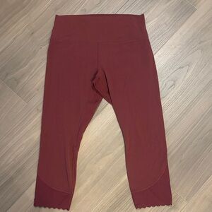 Lululemon Athletica Deep Red Leggings